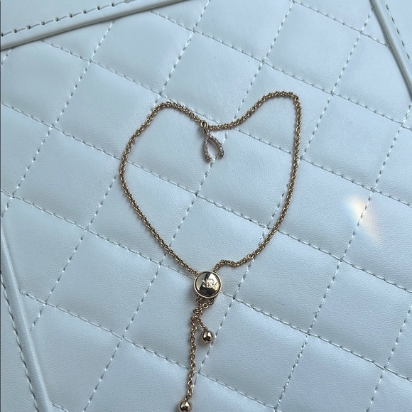 Banana Republic Gold Bracelet with Crystal Accents - Picture 4 of 5